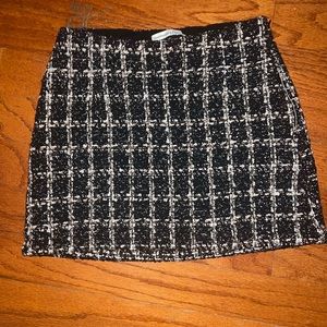 Abercrombie Plaid Tweed Skort